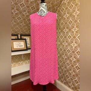 Vintage April Cornell Pink Floral Dress